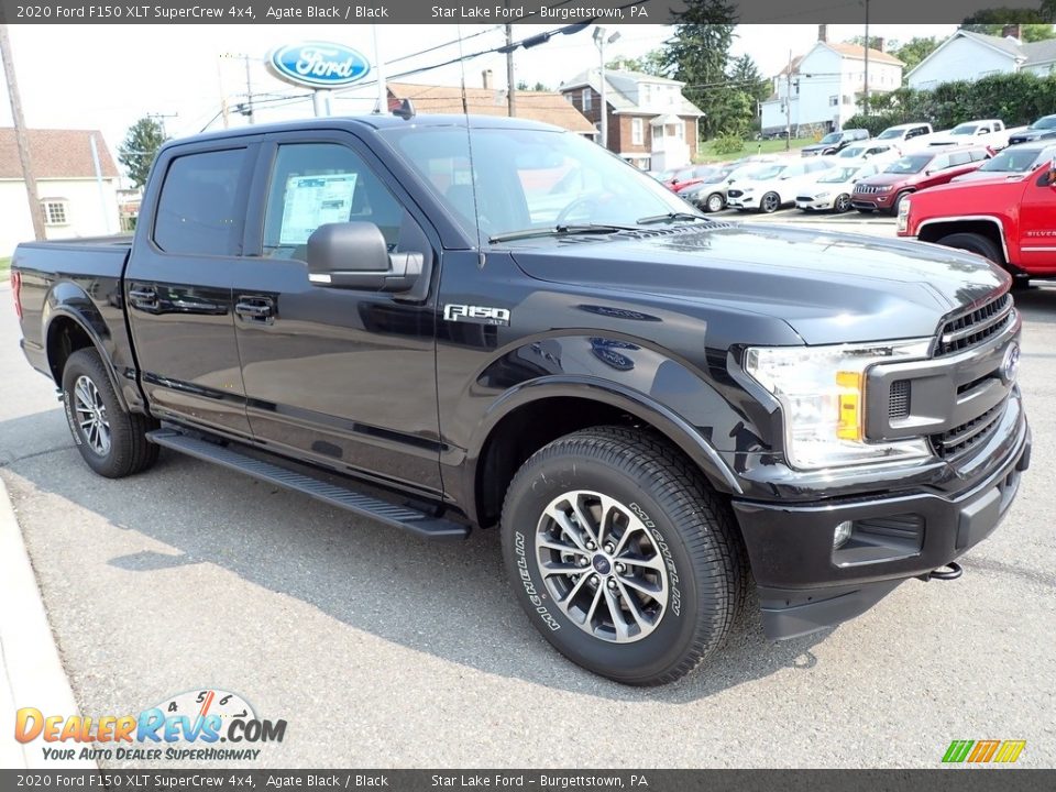 2020 Ford F150 XLT SuperCrew 4x4 Agate Black / Black Photo #7