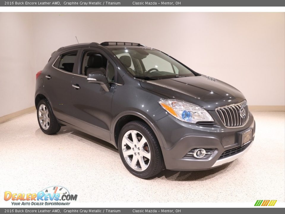 2016 Buick Encore Leather AWD Graphite Gray Metallic / Titanium Photo #1