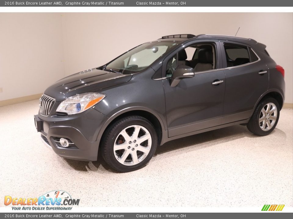 2016 Buick Encore Leather AWD Graphite Gray Metallic / Titanium Photo #3