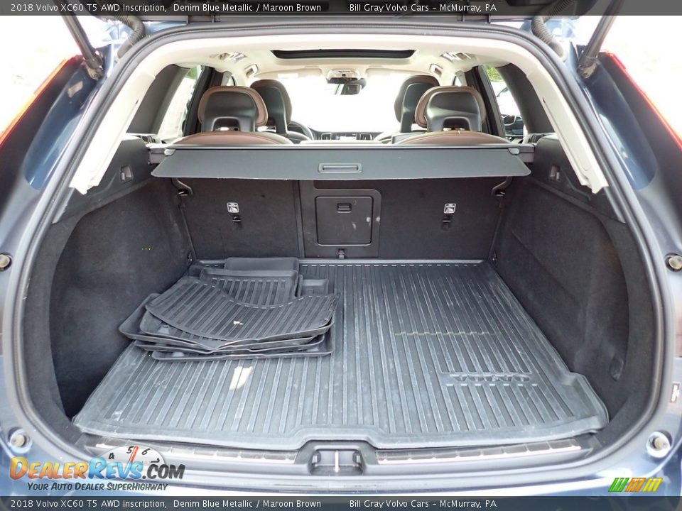 2018 Volvo XC60 T5 AWD Inscription Denim Blue Metallic / Maroon Brown Photo #5