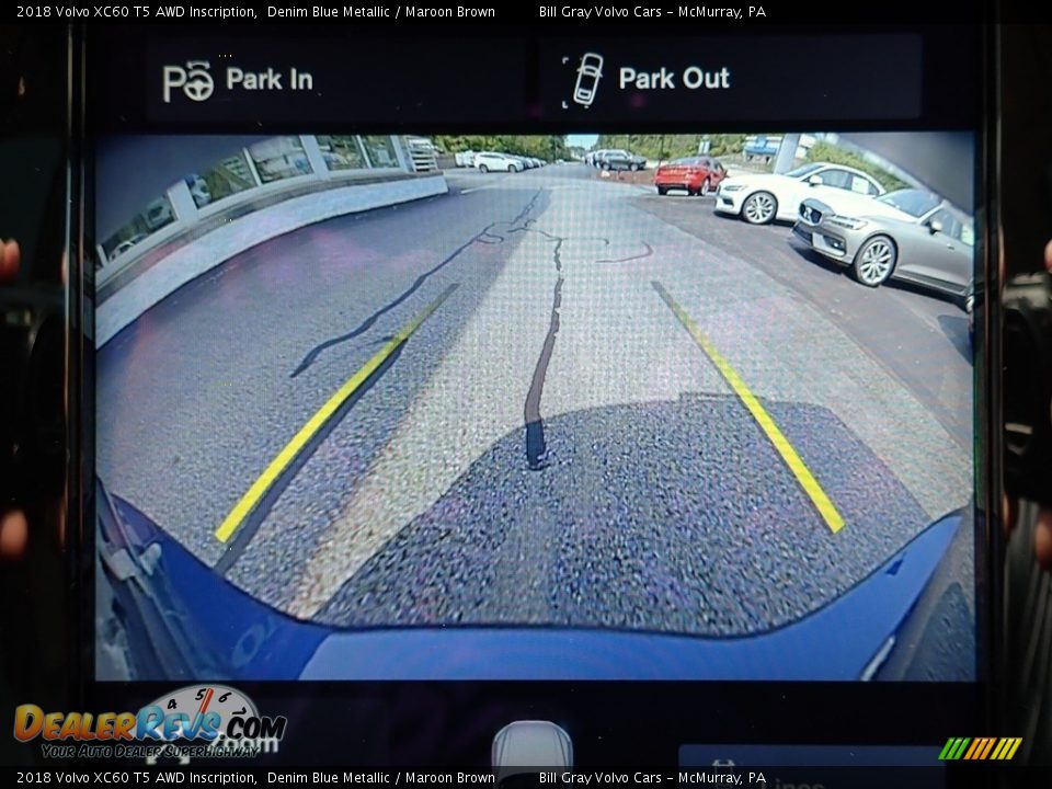 2018 Volvo XC60 T5 AWD Inscription Denim Blue Metallic / Maroon Brown Photo #23