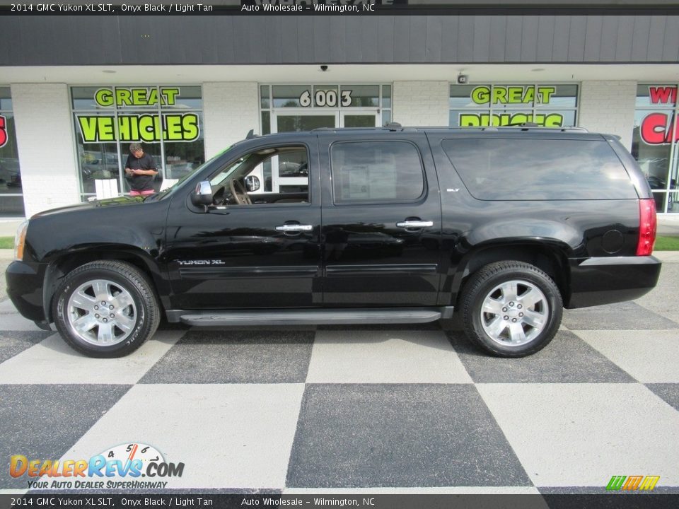 2014 GMC Yukon XL SLT Onyx Black / Light Tan Photo #1