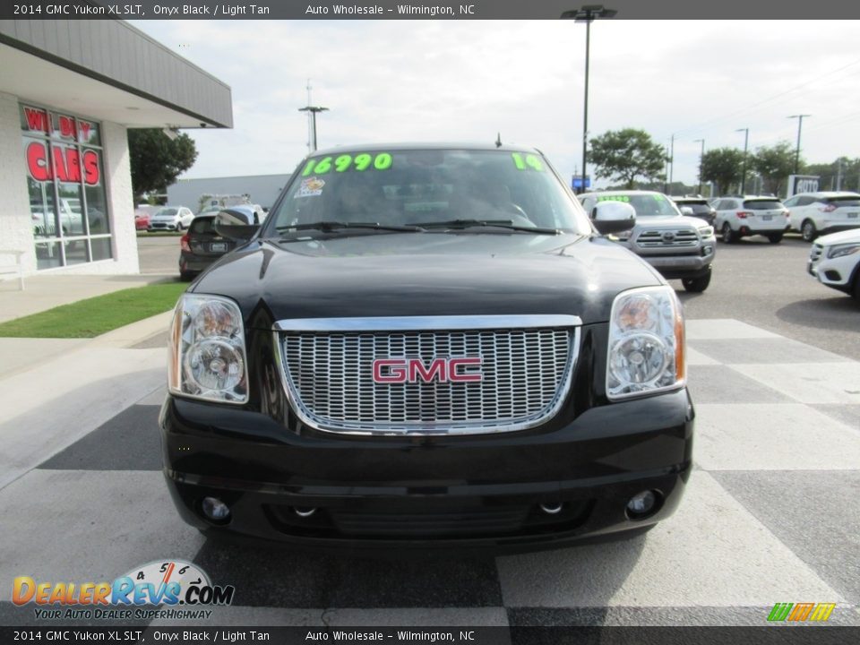 2014 GMC Yukon XL SLT Onyx Black / Light Tan Photo #2