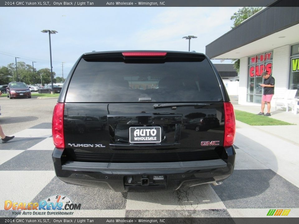 2014 GMC Yukon XL SLT Onyx Black / Light Tan Photo #4