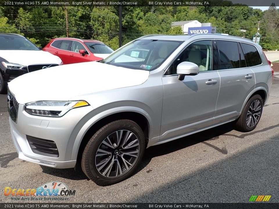 Bright Silver Metallic 2021 Volvo XC90 T5 AWD Momentum Photo #5