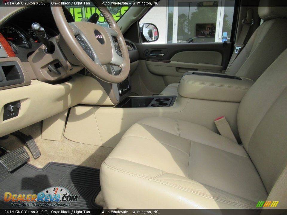 2014 GMC Yukon XL SLT Onyx Black / Light Tan Photo #9