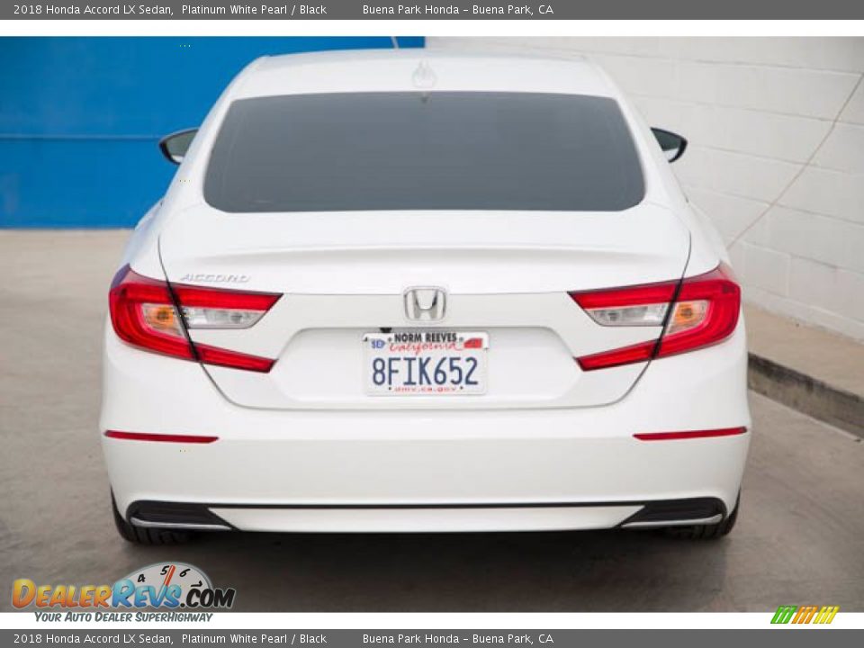 2018 Honda Accord LX Sedan Platinum White Pearl / Black Photo #11