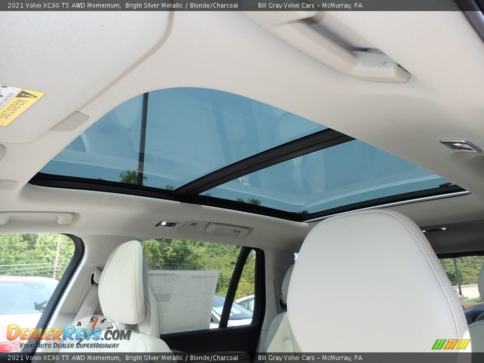 Sunroof of 2021 Volvo XC90 T5 AWD Momentum Photo #12