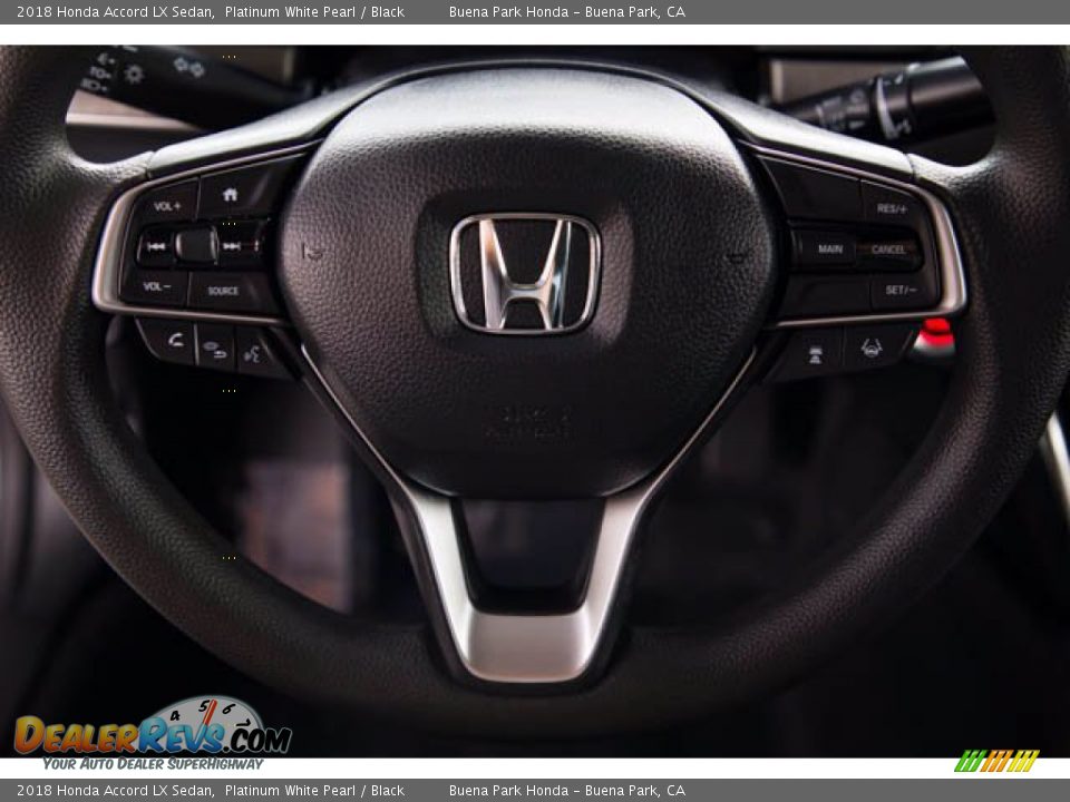 2018 Honda Accord LX Sedan Platinum White Pearl / Black Photo #15