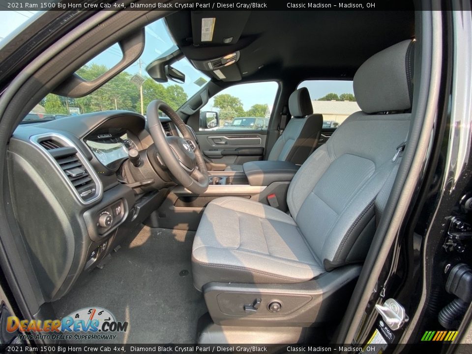 Diesel Gray/Black Interior - 2021 Ram 1500 Big Horn Crew Cab 4x4 Photo #2