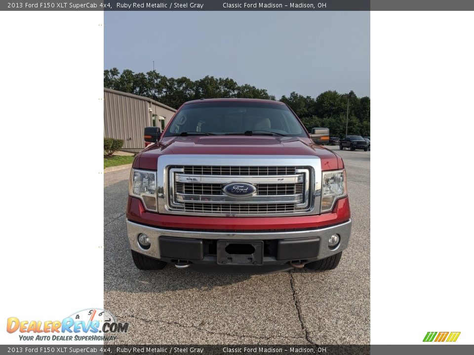 2013 Ford F150 XLT SuperCab 4x4 Ruby Red Metallic / Steel Gray Photo #2