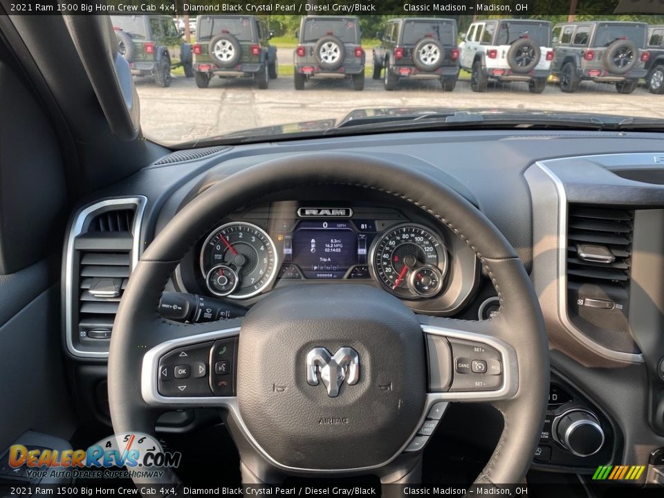 2021 Ram 1500 Big Horn Crew Cab 4x4 Steering Wheel Photo #6