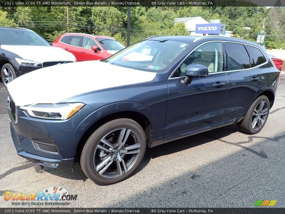 Denim Blue Metallic 2021 Volvo XC60 T5 AWD Momentum Photo #5