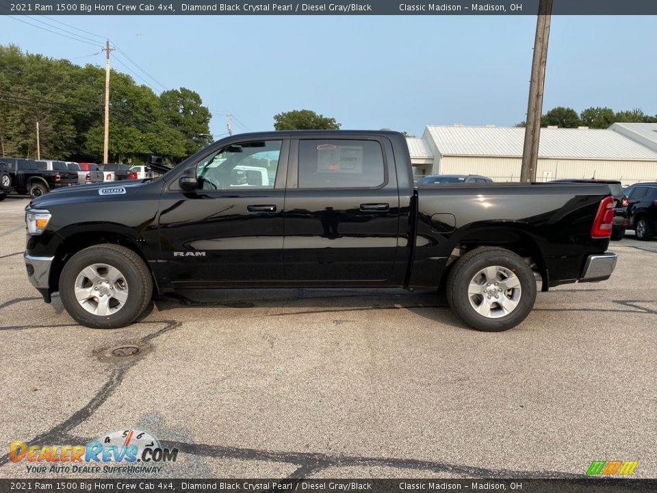 Diamond Black Crystal Pearl 2021 Ram 1500 Big Horn Crew Cab 4x4 Photo #7