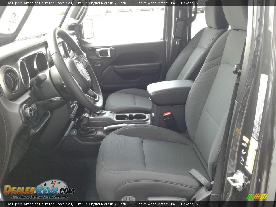 Front Seat of 2021 Jeep Wrangler Unlimited Sport 4x4 Photo #10