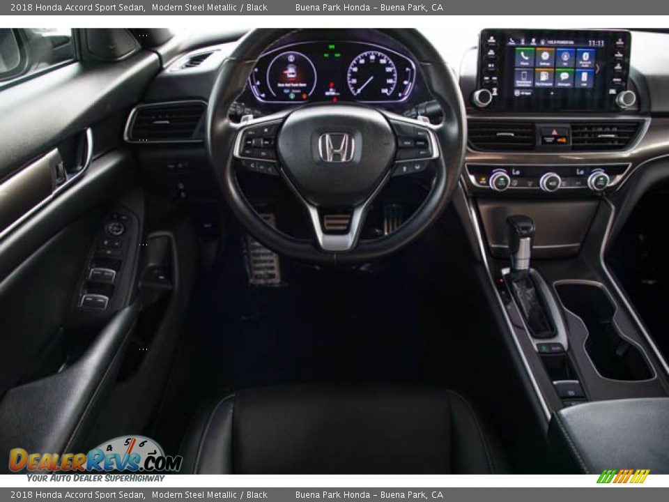 2018 Honda Accord Sport Sedan Modern Steel Metallic / Black Photo #5