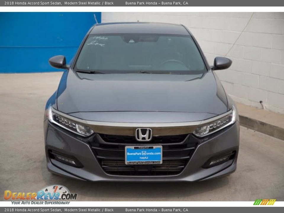 2018 Honda Accord Sport Sedan Modern Steel Metallic / Black Photo #7