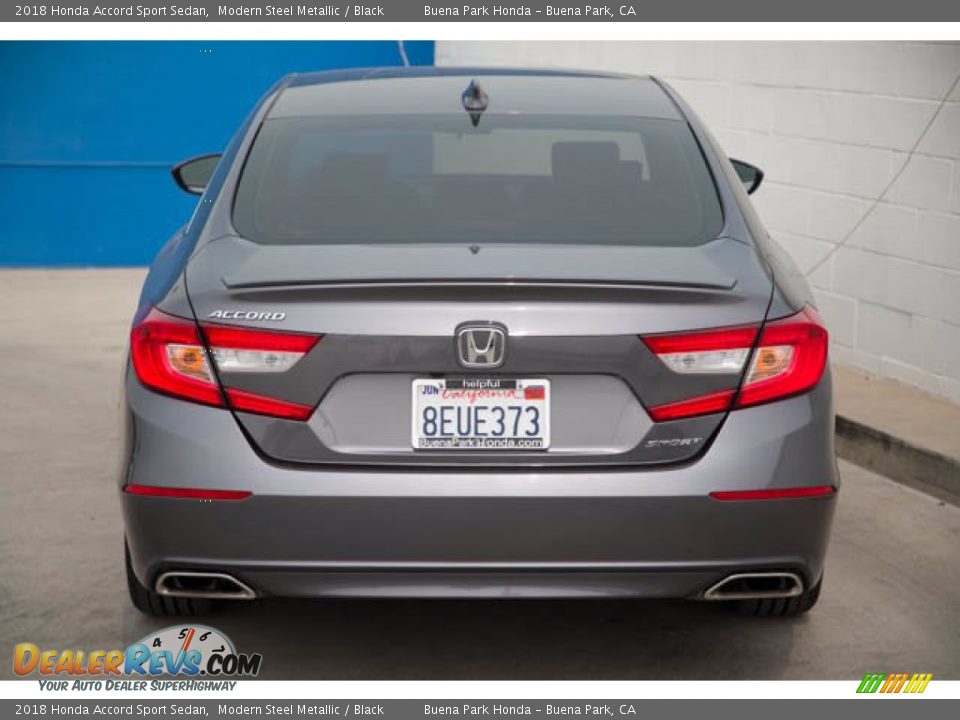 2018 Honda Accord Sport Sedan Modern Steel Metallic / Black Photo #9