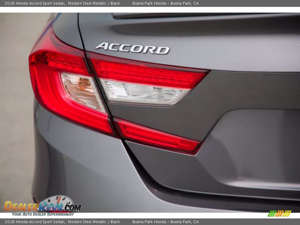 2018 Honda Accord Sport Sedan Modern Steel Metallic / Black Photo #10