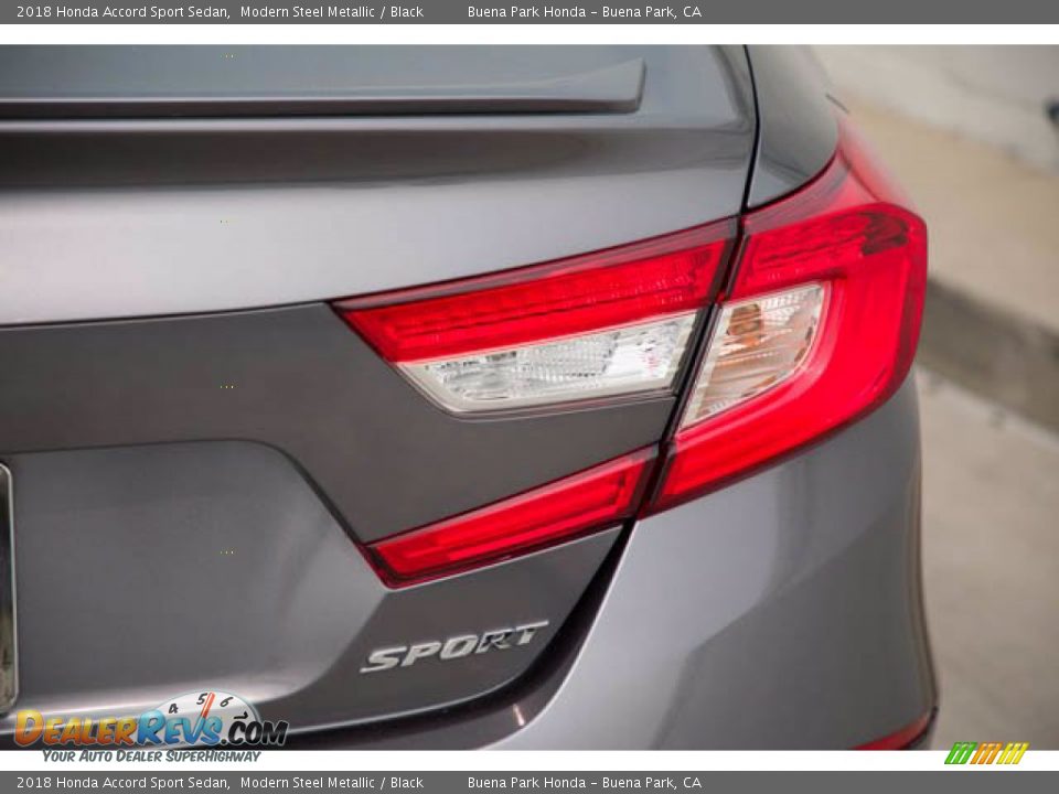 2018 Honda Accord Sport Sedan Modern Steel Metallic / Black Photo #11