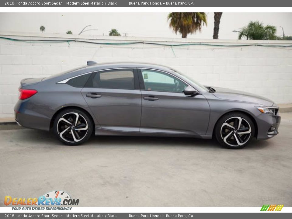 2018 Honda Accord Sport Sedan Modern Steel Metallic / Black Photo #12