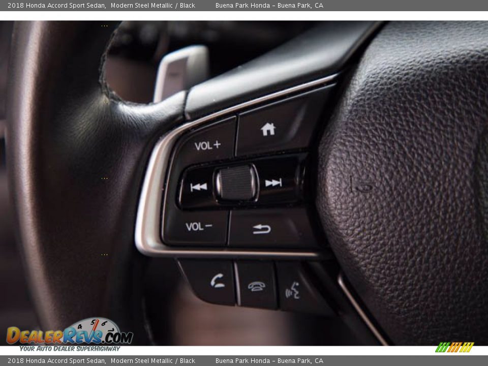 2018 Honda Accord Sport Sedan Modern Steel Metallic / Black Photo #14
