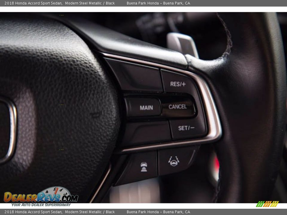 2018 Honda Accord Sport Sedan Modern Steel Metallic / Black Photo #15