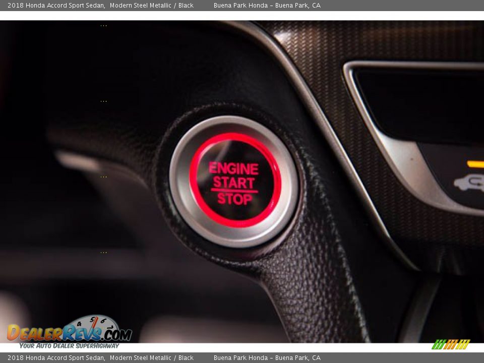 2018 Honda Accord Sport Sedan Modern Steel Metallic / Black Photo #16