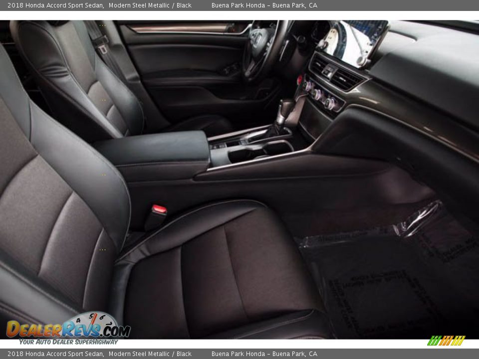 2018 Honda Accord Sport Sedan Modern Steel Metallic / Black Photo #23