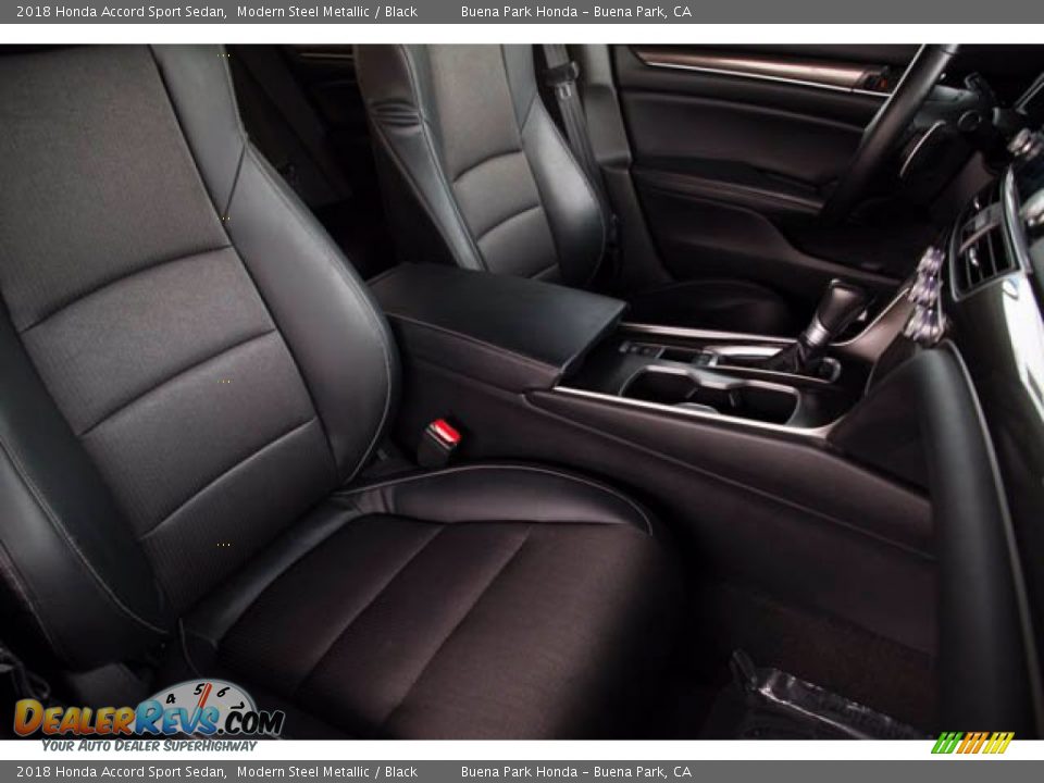 2018 Honda Accord Sport Sedan Modern Steel Metallic / Black Photo #24