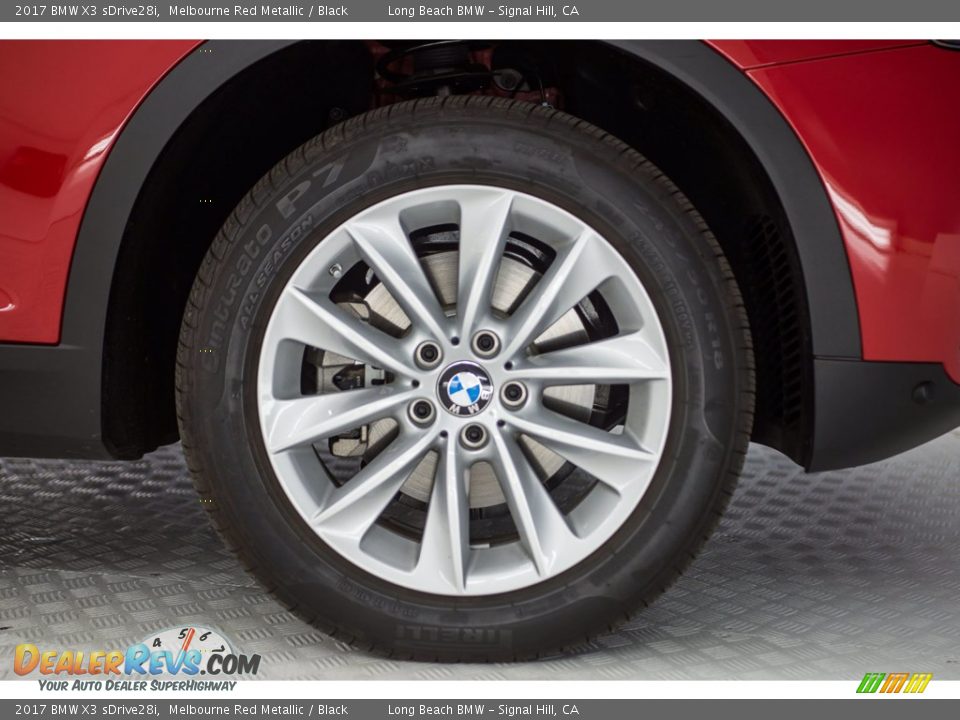 2017 BMW X3 sDrive28i Melbourne Red Metallic / Black Photo #8