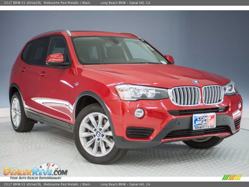 2017 BMW X3 sDrive28i Melbourne Red Metallic / Black Photo #12