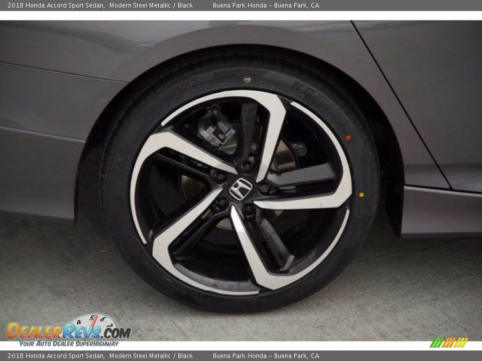 2018 Honda Accord Sport Sedan Modern Steel Metallic / Black Photo #34