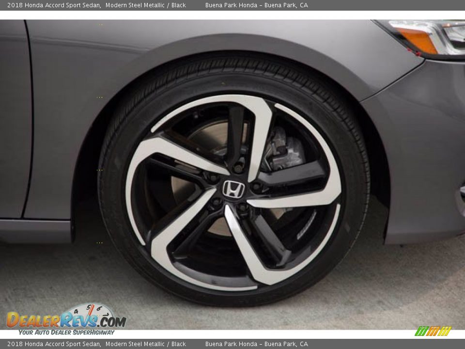 2018 Honda Accord Sport Sedan Modern Steel Metallic / Black Photo #35
