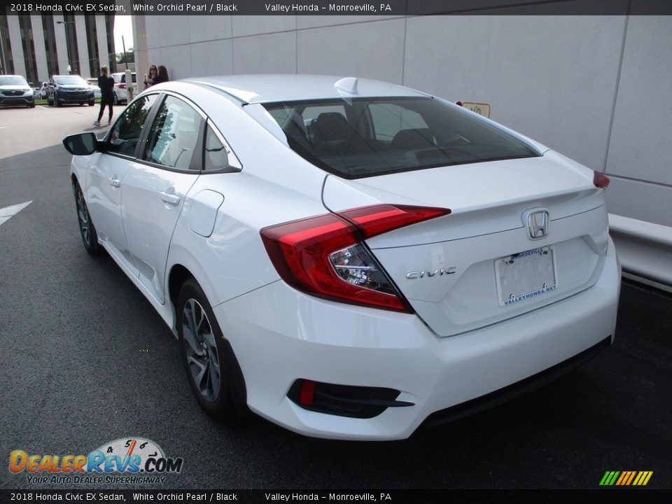 2018 Honda Civic EX Sedan White Orchid Pearl / Black Photo #3