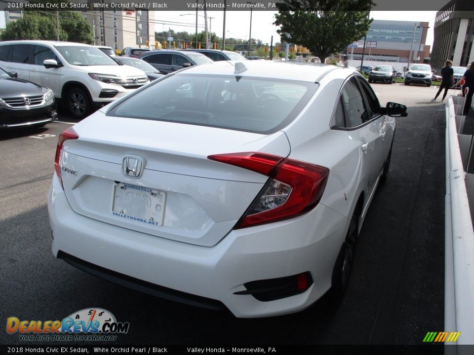 2018 Honda Civic EX Sedan White Orchid Pearl / Black Photo #5