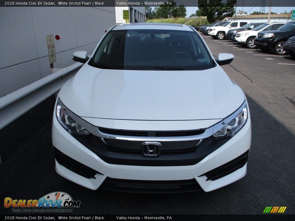 2018 Honda Civic EX Sedan White Orchid Pearl / Black Photo #8