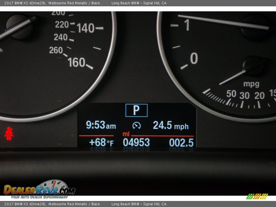 2017 BMW X3 sDrive28i Melbourne Red Metallic / Black Photo #29