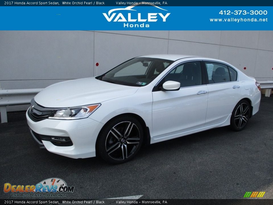 2017 Honda Accord Sport Sedan White Orchid Pearl / Black Photo #1