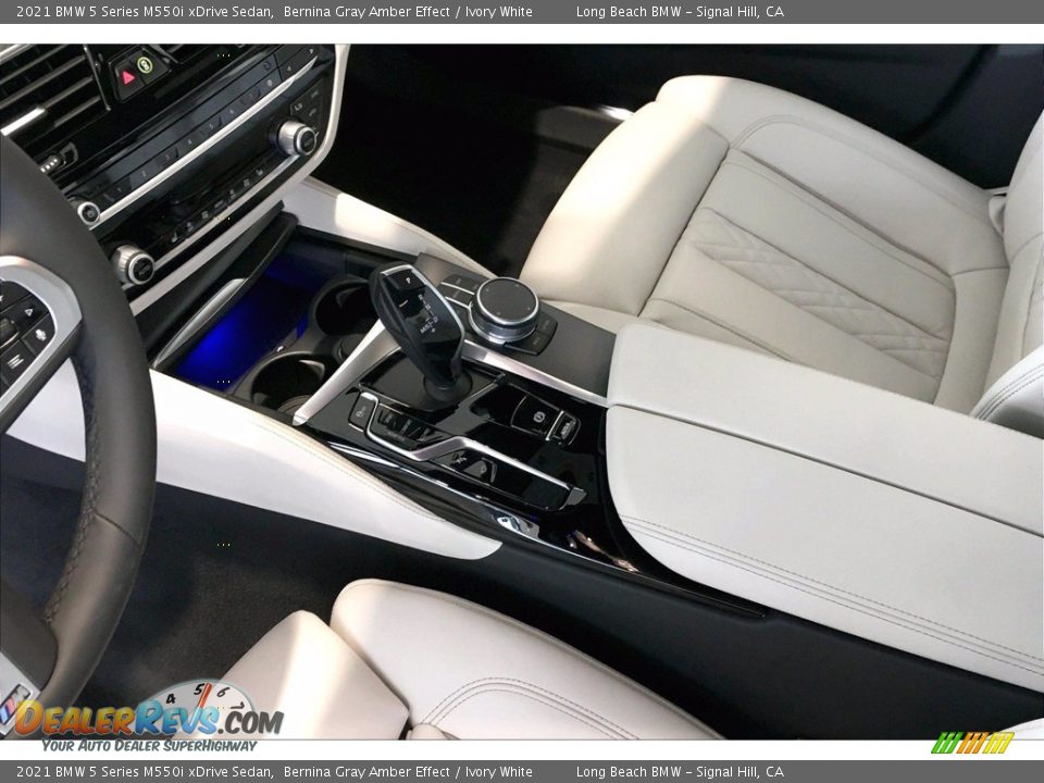 Front Seat of 2021 BMW 5 Series M550i xDrive Sedan Photo #8