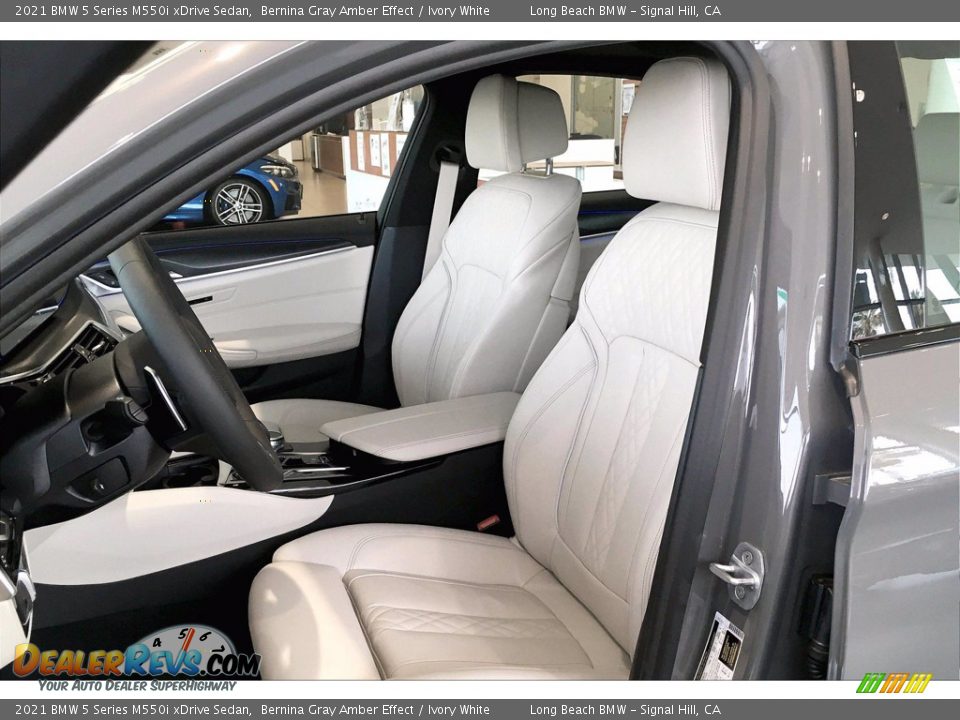 Front Seat of 2021 BMW 5 Series M550i xDrive Sedan Photo #9
