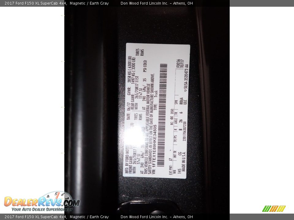 2017 Ford F150 XL SuperCab 4x4 Magnetic / Earth Gray Photo #27