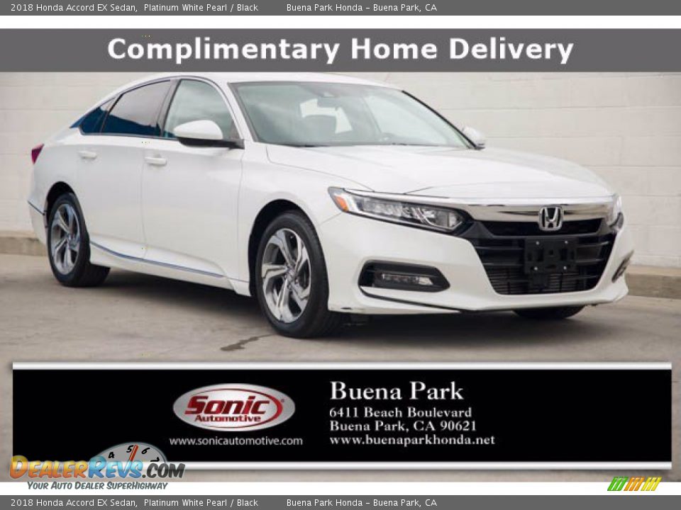 2018 Honda Accord EX Sedan Platinum White Pearl / Black Photo #1