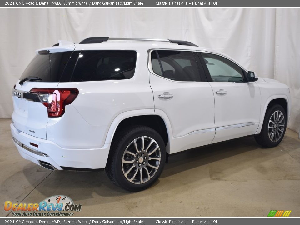 2021 GMC Acadia Denali AWD Summit White / Dark Galvanized/Light Shale Photo #2