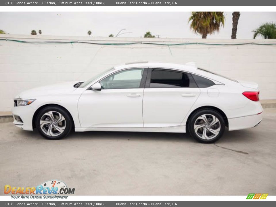 2018 Honda Accord EX Sedan Platinum White Pearl / Black Photo #8