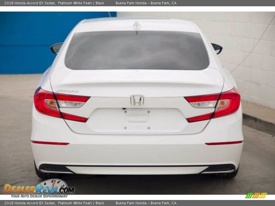 2018 Honda Accord EX Sedan Platinum White Pearl / Black Photo #9