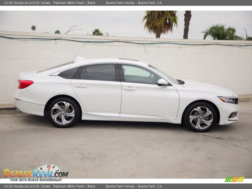 2018 Honda Accord EX Sedan Platinum White Pearl / Black Photo #12