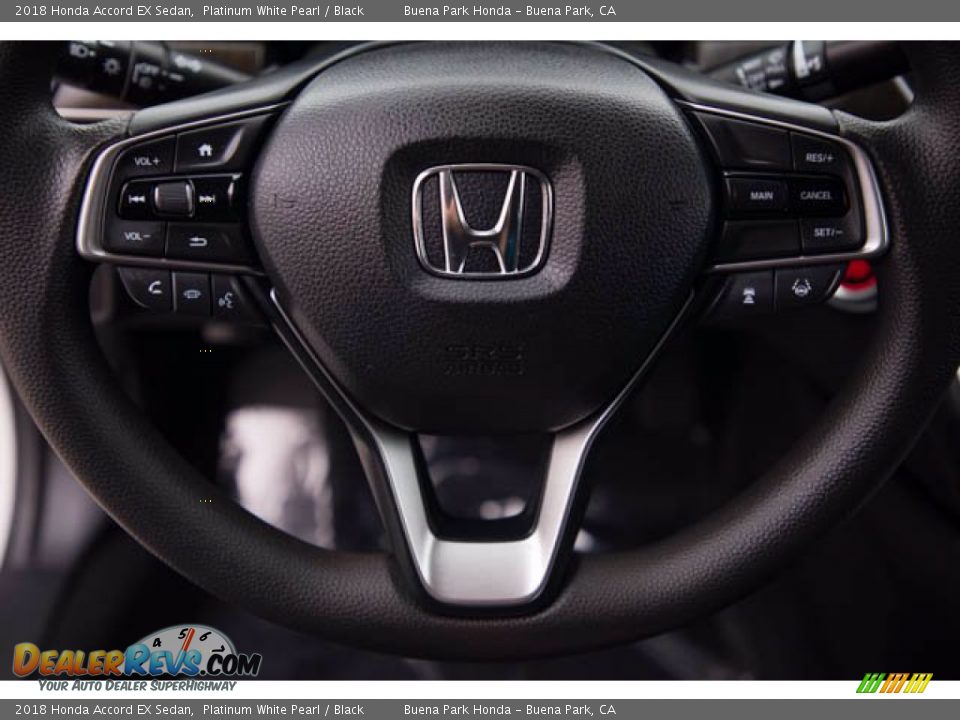 2018 Honda Accord EX Sedan Platinum White Pearl / Black Photo #13