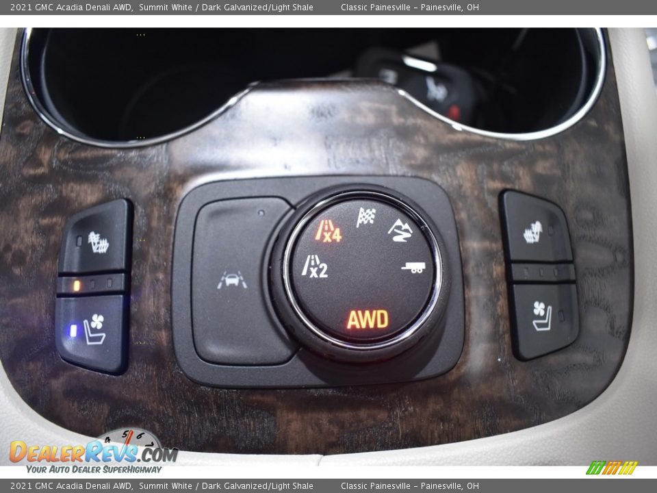 2021 GMC Acadia Denali AWD Summit White / Dark Galvanized/Light Shale Photo #11