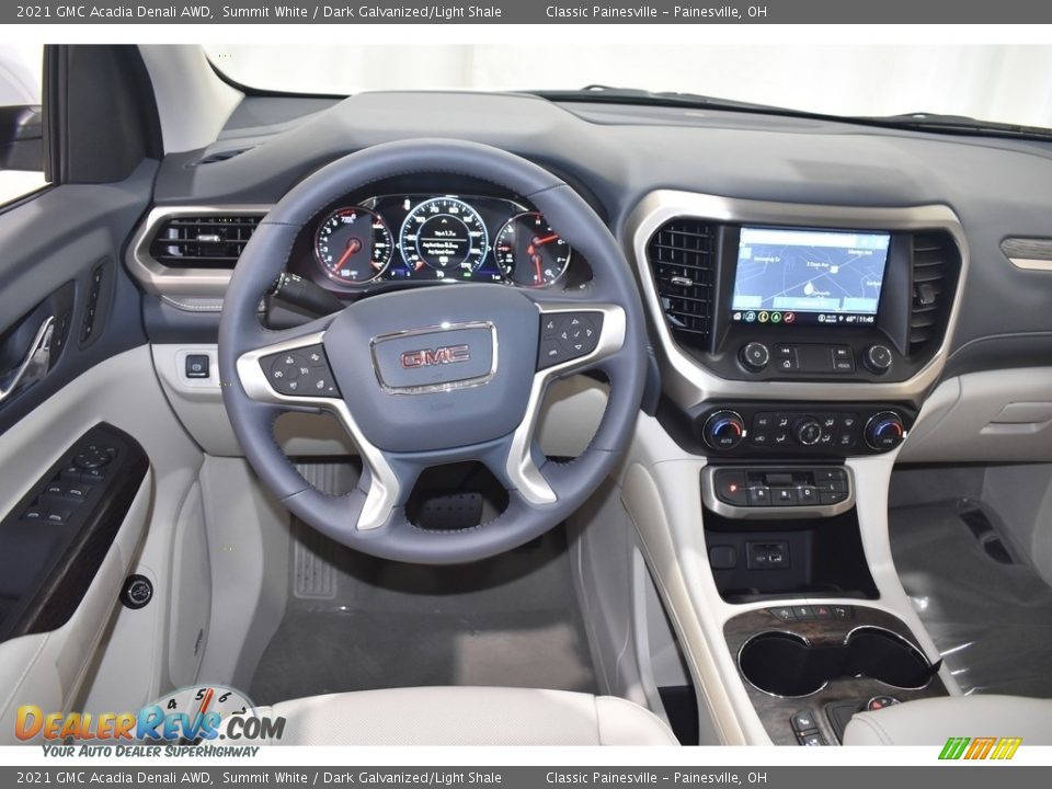 2021 GMC Acadia Denali AWD Summit White / Dark Galvanized/Light Shale Photo #12
